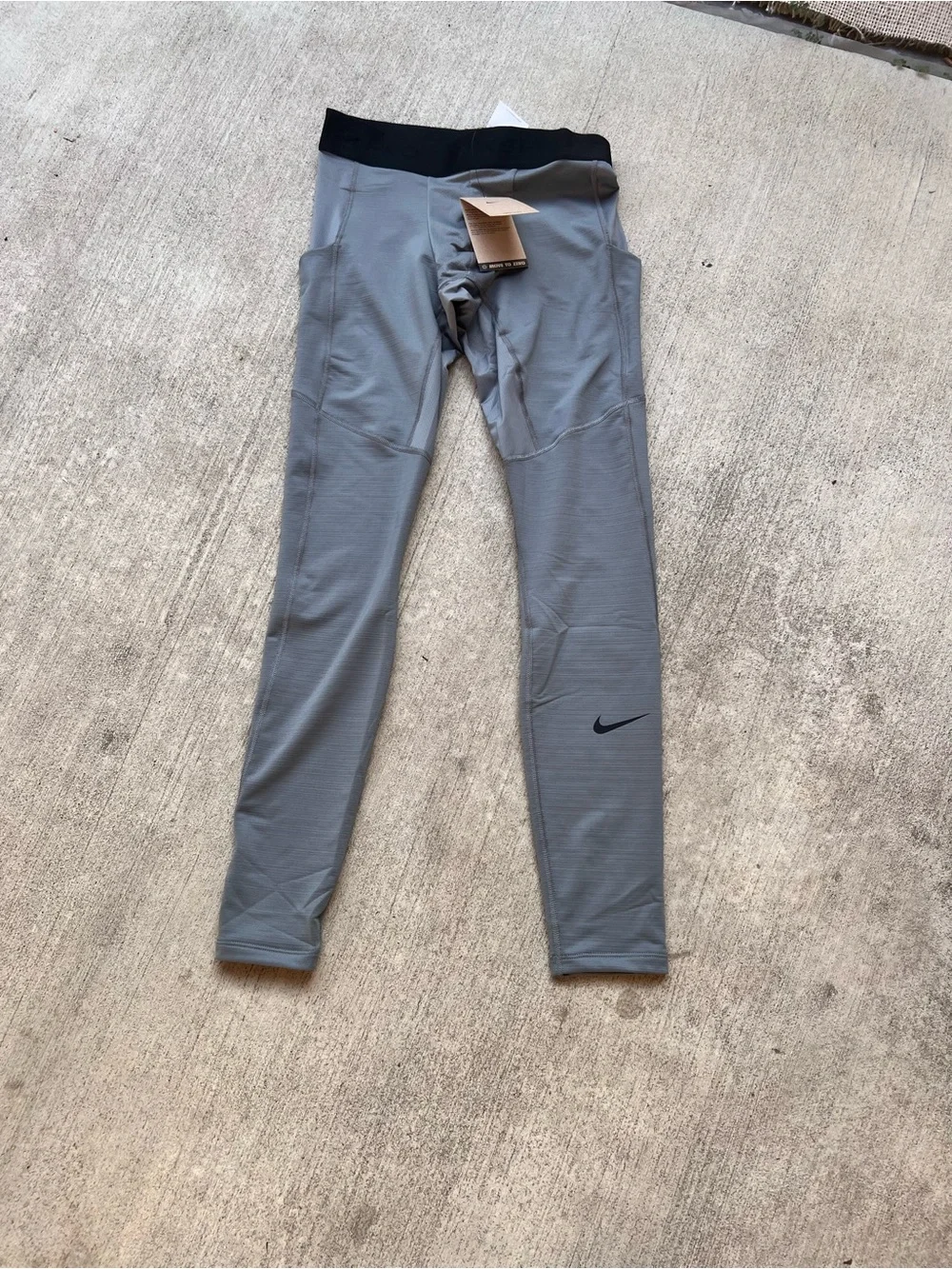 Nike Men's Gray Performance Compression Tights